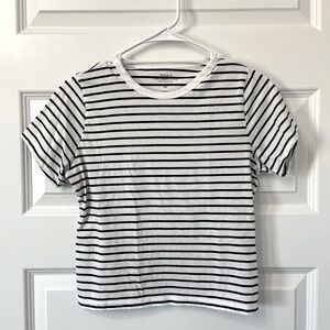 Abercrombie Black & White Striped Tee